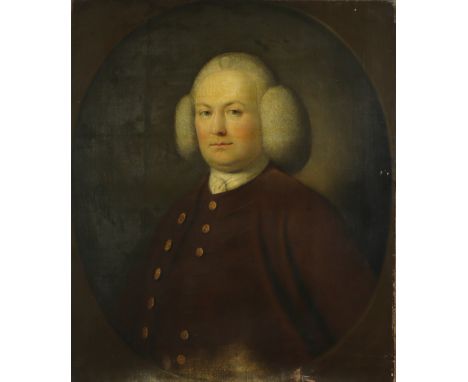 ENGLISH SCHOOL, late 18th century. A head-&amp;-shoulders portrait of “SIMON CROOK, ESQ., MAYOR OF BATH, 1778”, oil on canvas