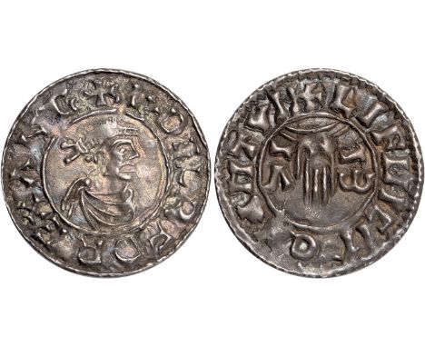 British Coins, Aethelred II (978-1016), penny, first hand type (BMC IIa), Northampton, Lifinc, diademed bust r., rev. LIFINC 