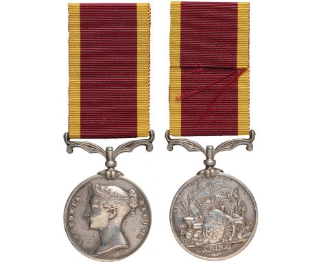 Military Orders and Medals, Single Campaign Medals, Second China War Medal 1857-60, unnamed as issued to the Royal Navy, ligh