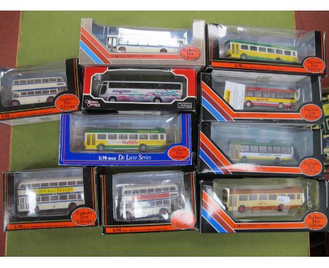 Ten 1:76th Scale Diecast Model Buses, by Corgi, EFE, to include 'Orion Bodied Regent III Sheffield City 19701' and 'Leyland A