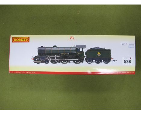 A Hornby "OO" Gauge #R292IX BR 4-6-0, Class B17/1 Locomotive and Tender, R/No. 61637, 'Thorpe Hall', BR green, DCC fitted, bo