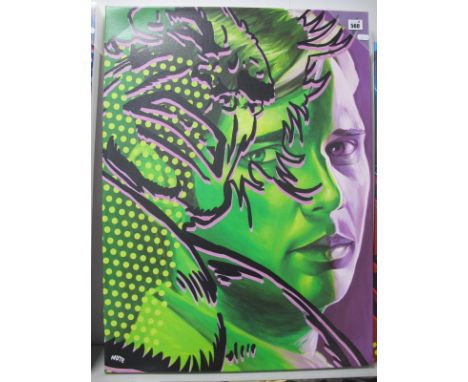 Bruce Banner is Incredible Hulk Limited Edition Canvas Print, by Sheffield Artist Mute. 57cm x 77cm