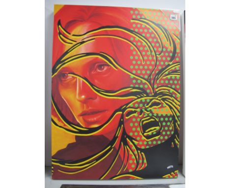 Jean Grey is Phoenix Limited Edition Canvas Print,  by Sheffield Artist Mute.57cm x 77cm
