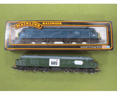 Two Mainline 'OO' Gauge/4mm Class 45 Diesel Locomotives, Ref No 37.051 boxed BR blue 'The Manchester Regiment' BR blue R/No 4