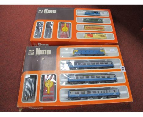 Two Lima 'HO' Scale Train Packs, comprising of 0-4-0 shunter, R/No D2785 and rolling stock #5608A Class 33 diesel locomotive 
