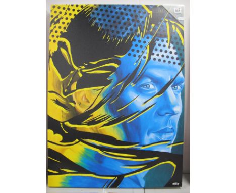 Bruce Wayne is Batman Limited Edition Canvas Print, by Sheffield Artist Mute. 57cm x 77cm
