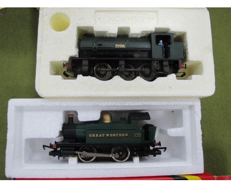 Two Hornby 'OO' Gauge/4mm Boxed Tank Steam Locomotives, Ref No R077 C.W.R.R GW green R/No 101, good, good box; Ref No R2094C 