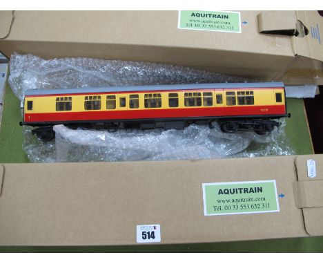 Two Aquitrain "O" Gauge/7mm (Lima Conversion) Passenger Coaches, carmine/cream finish, 1st R/No 15218, both very good, appear