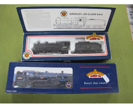 Two Bachmann 'OO' Gauge/4mm Boxed Steam Locomotives BR Black, Ref No 32-355 Class 4MT 2-6-4 R/No 80136 (good), plus Ref No 31
