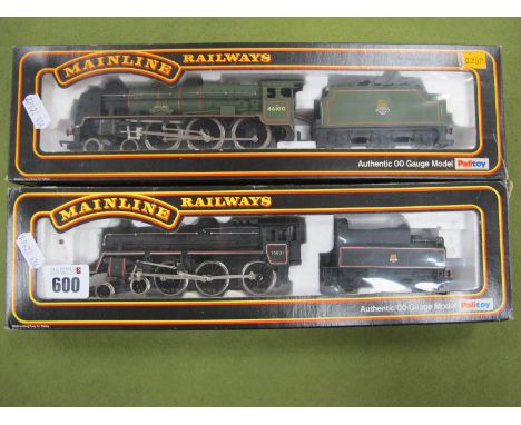 Two Mainline 'OO' Gauge/4mm Boxed 4-6-0 Steam Locomotives with Six Wheel Tenders, Ref No 37-057 Class 7P BR green 'Royal Scot