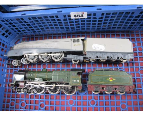 Two Hornby 'OO' Gauge/4mm Unboxed Steam Locomotives, a Class 5MT 'Patriot' 4-6-0 with six wheel tender BR green R/No 45506, p