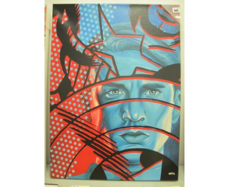 Steve Rogers is Captain America Limited Edition Canvas Print, by Sheffield Artist Mute. 57cm x 77cm