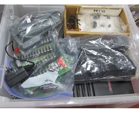 A Quantity of Transformers, Controllers Etc, by Lionel, Farish, Bachmann, Fleischmann, Hornby R965's etc, plus a Dynamic Tran