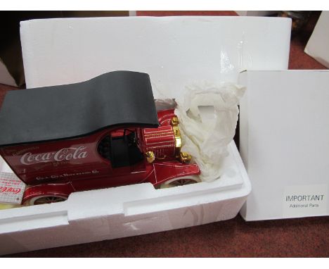 A Franklin Mint 1:16th Scale Diecast Model Ford Model T Delivery Truck 'Coca Cola' Livery, with tag and additional parts, no 
