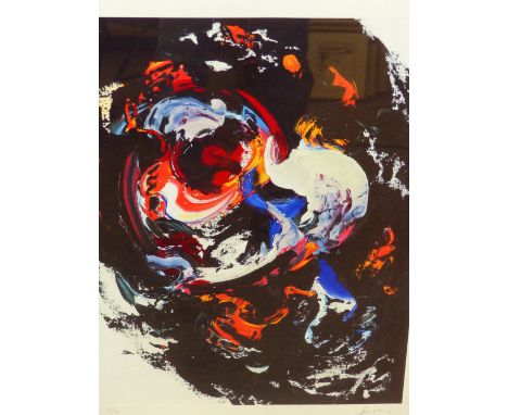 MAGGI HAMBLING (1945-).  ARR.  A MIXED METHOD PENCIL SIGNED COLOUR LIMITED EDITION PRINT,  74 x 57.5cms.