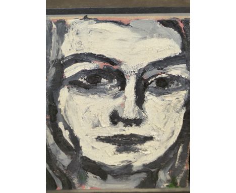 20th/21st.C.SCHOOL.  PORTRAIT OF A WOMAN, OIL ON CANVAS  29 x 22cms.