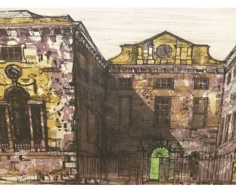 RICHARD BEER (1928-2017)  ARR.  WORCESTER COLLEGE, OXFORD  PENCIL SIGNED LIMITED EDITION COLOUR PRINT  42 x 58cms.
