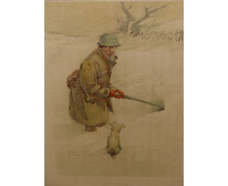 AFTER LAWSON WOOD.   COLD SPORT, A COLOUR PRINT.   58 x 42cms.
