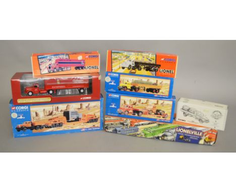 8 Corgi 1:50 scale trucks "Lionel, Lionelville" or Classic (8).