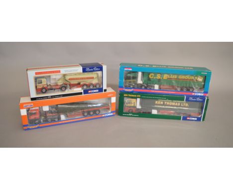 4 boxed diecast lorries by Corgi all 1:50 scale, which includes; CC13403, CC13422, CC13703, 75903 (4).