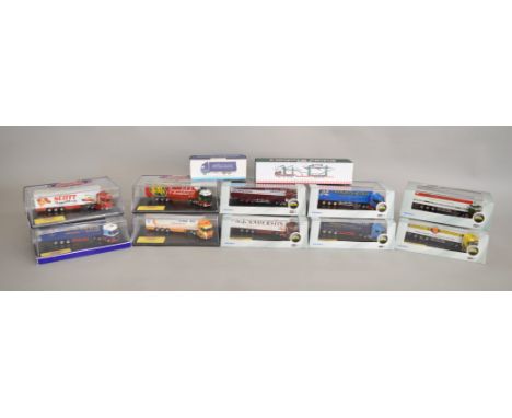 12 boxed diecast trucks by Oxford, which includes; R A Howie, Fagan and Whalley, A J Anderson etc (12).