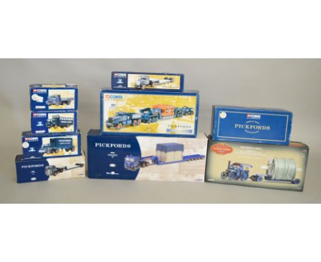 9 boxed Corgi Pickfords which includes; CC10202, 30501 etc, some models maybe in the incorrect packaging (9).