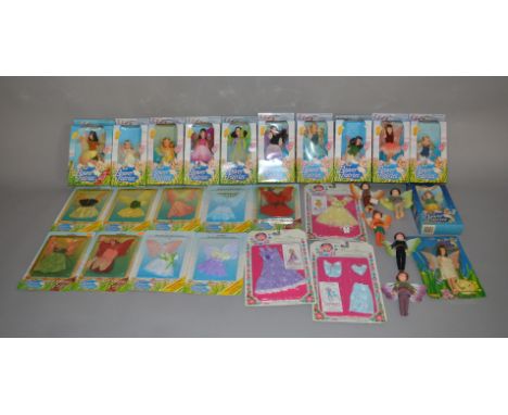 12 vintage The Original Flower Fairies dolls by Hornby Hobbies, this includes; The Hazelnut Fairy, Plum Fairy etc, this lot a