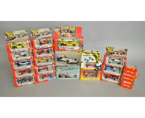 25 boxed Polistil diecast Racing Car models in a variety of different scales, overall appear G/VG in generally G/G+ packaging