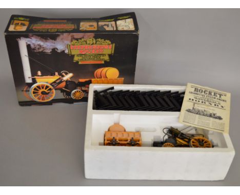 3½ inch Gauge. A boxed Hornby Railways G100 live steam 'Stephenson's Rocket' Train set including 'Rocket' locomotive and tend