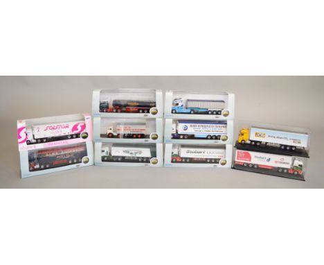 10 1:76 scale boxed diecast by Oxford, this includes; 76LO001, VOL01WF etc, 2 lorries are missing the outer sleeves in this l