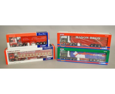 4 boxed Corgi 1:50 scale trucks, which includes; CC12410, CC11902, CC13709 and CC13701 (4).