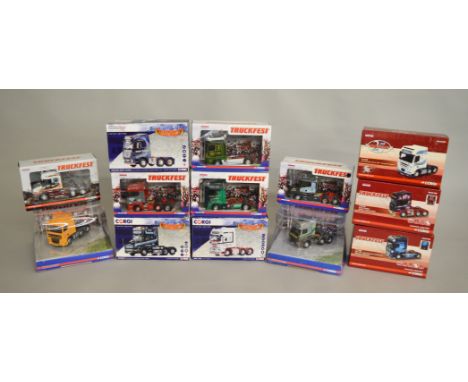 13 Corgi diecast 1:50 scale Tractor Units " Truckfest" etc (13).