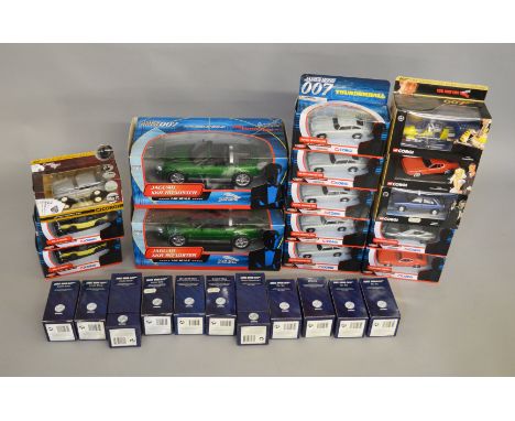 24 Corgi James Bond 007 diecast models including Icon Figures and Definitive Bond Collection examples together with two 1:18 