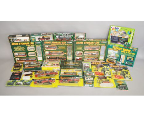 25 boxed Eddie Stobart diecast models by Corgi, which includes; 23101, 11601 etc, this lot also includes 3 gift pack sets and