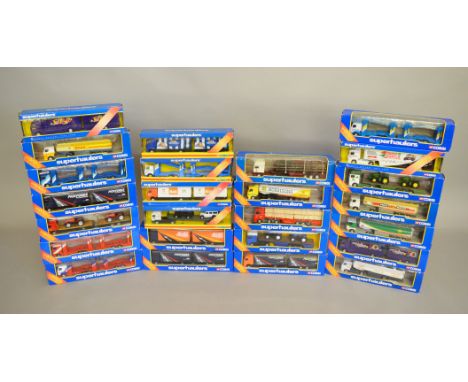 25 five boxed Corgi diecast model 1:64 scale trucks, in various different liveries, from the 'Superhaulers' range, including 