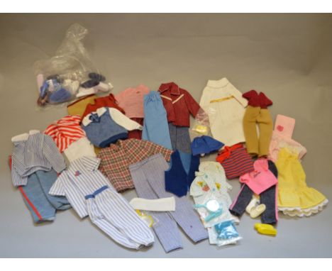 A good selection of Vintage fashion doll clothes, which includes some for Barbies sister Skipper.
