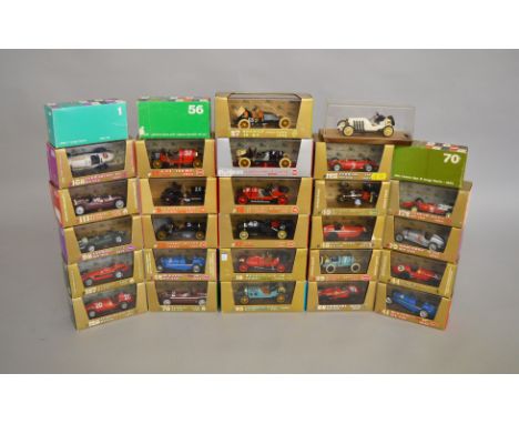 26 boxed Brumm 'Revival' diecast model vintage racing car models in 1:43  scale including r10  Gordon Bennet Fiat 100hp 1905,