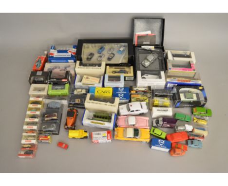 A quantity of boxed diecast and plastic models in a variety of different scales by Corgi, Schuco, Brekina, Bub and others inc