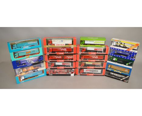 20 boxed Corgi diecast model 1:64 scale trucks, in various different liveries, from the 'Superhaulers' range, including Waitr