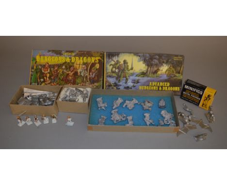 Three boxed sets of vintage Grenadier Models 'Advanced Dungeons & Dragons' gaming figures, 2001 Wizards, 2002 Halflings and 2