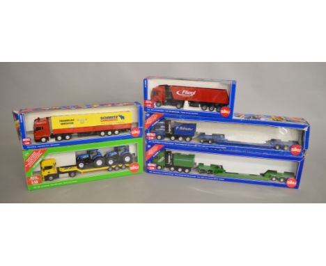 5 boxed Siku 1:50 scale truck models (5).