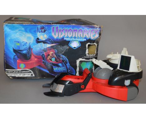Visionaries Knights Of The Magic Light Capture Chariot by Hasbro, comes in original box which has crushing and picture wearin