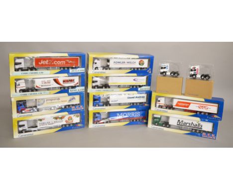 10 1:50 scale trucks which includes 3 "code 3" models and 2 Cararama / Oxford Tractor Units (10).