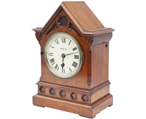 Great Eastern Railway 6inch Mahogany cased Fusee Bracket clock manufactured for the G.E.R. by Bevan of Tottenham London circa