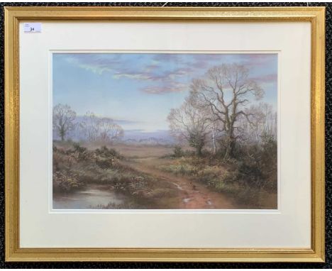 Wendy Reeves (British, 20th century), 'Autumn Tints', pastel, signed, 50x34cm, framed and glazed