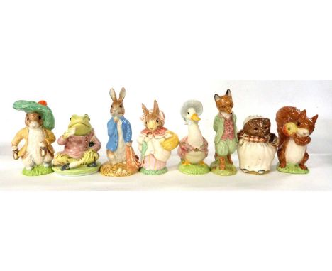 Group of Beswick Beatrix Potter Limited Edition Figures 1997/9 comprising; Jemima Puddleduck 1683/1947, Mrs Tiggy-Winkle 1683
