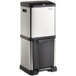 34L Stainless Steel Recycle Bin . - ER39