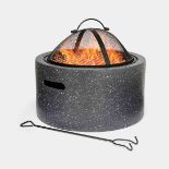 Grey Round MgO Fire Pit. - ER38