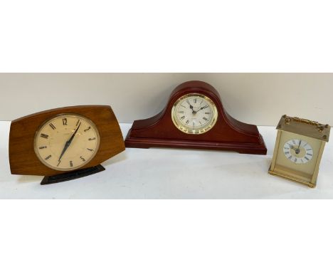3x Clocks - Carriage Clock, Metamec, etc 