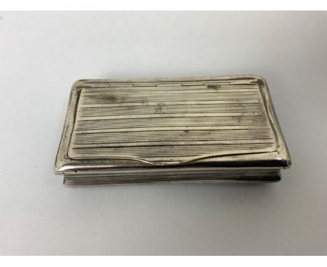 White Metal Snuff Box 